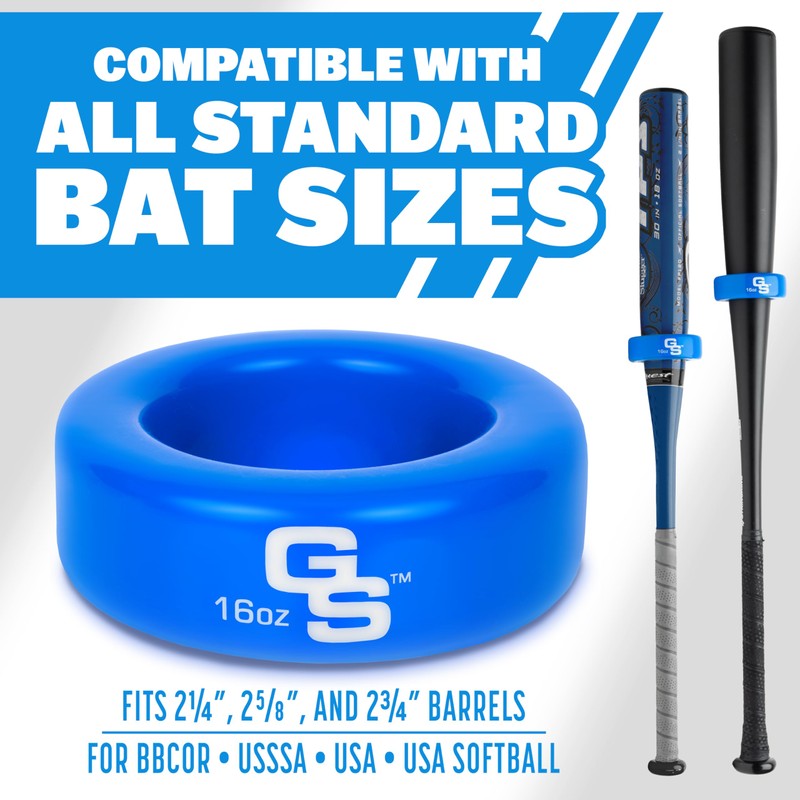 GoSports Baseball and Softball Bat Weight - 16 oz Baseball