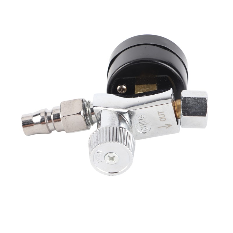 Mini Adjustable Spray Gun Air Regulator With Pressure Gauge Diaphragm