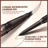 Micro Eyebrow Pencil & Microblading Eyebrow Pen Set, Dual-Ended Eye