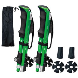DINING+ Trekking Poles, Foldable, Set of 2, Lightweight, Compact, Mountain Climbing, Walking, Outdoors, Hiking, Mountain Climbing, Walking, Unisex, Adjustable Length, Includes Dedicated Storage Bag