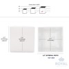 Royal Imports Flower Acrylic Vases Cubes - Decorative Centerpiece for