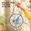 Nonna Grandma Gifts Stained Glass Suncatcher Window Hanging Decor