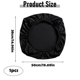 Desk Chair Cover, Black PU Office Chair Seat Cover, Full Wrap Elastic Seat Covers, Protects Against Wear and Pet Hair, Fits Most Office and Gaming Chairs, Easy to Install and Maintain (Black)
