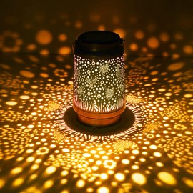 Glooglitter 1 Piece Chicken Solar Lanterns Outdoor Christmas Hanging Solar Lights Birthday Gifts for Women Men Waterproof Lamp Metal Decorative LED Yard Decor for Yard Patio Garden Lawn Tabletop