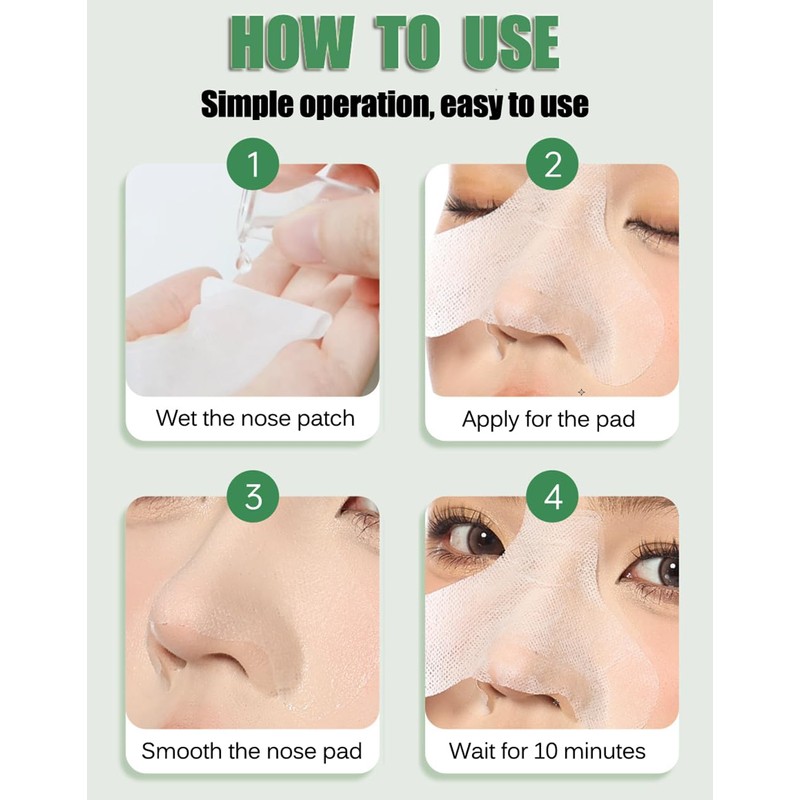 100PCS Disposable Non Woven Cotton Nose Patches Compressed Strips T