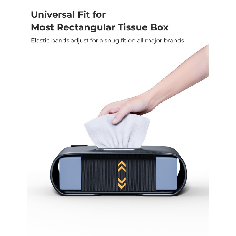 Upgraded Car Tissue Holder - Premium PU Leather Car Tissue