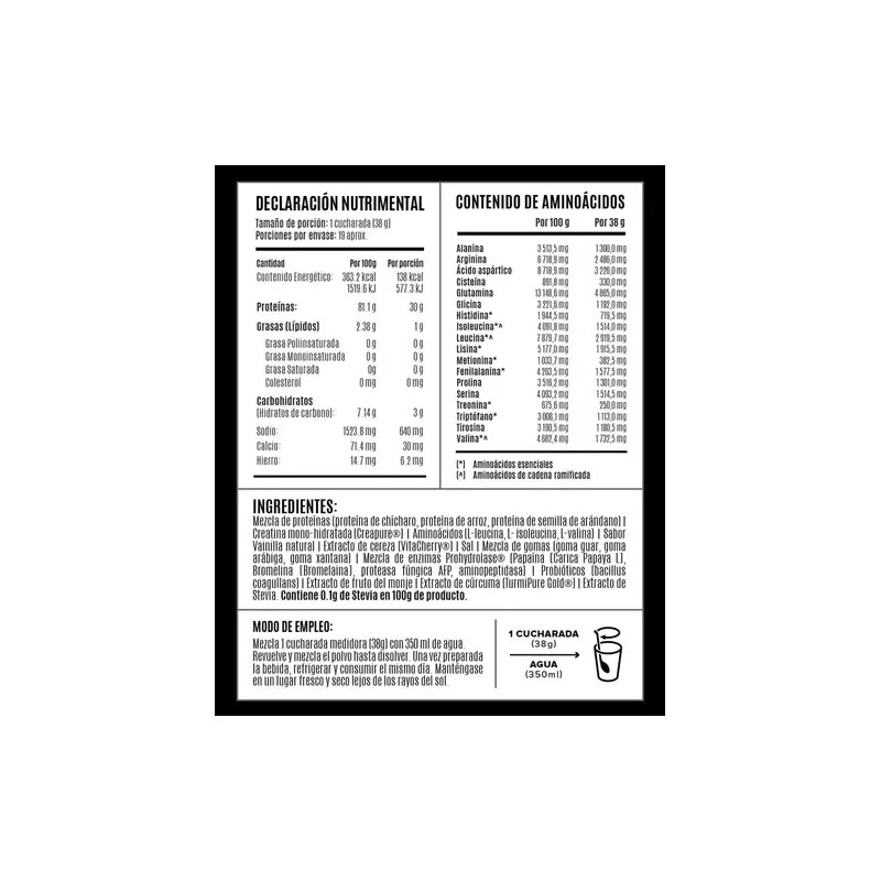 Birdman Falcon Performance Proteina Vegetal Premium 722 Gr S