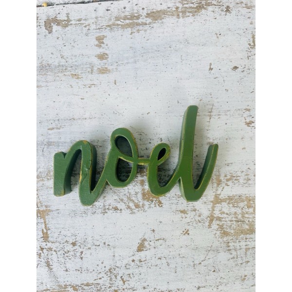 Unbranded Noel Resin Christmas Word Shelf Sitter