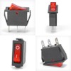8-Pack Rocker Toggle Switch with Light 12V DC ON/Off SPST