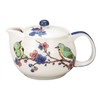 K9-605 Kutani Yakiya Pot Teapot, Mejoroni Plum (with net)
