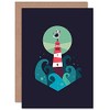 Wee Blue Coo Nautical Lighthouse Greetings Card