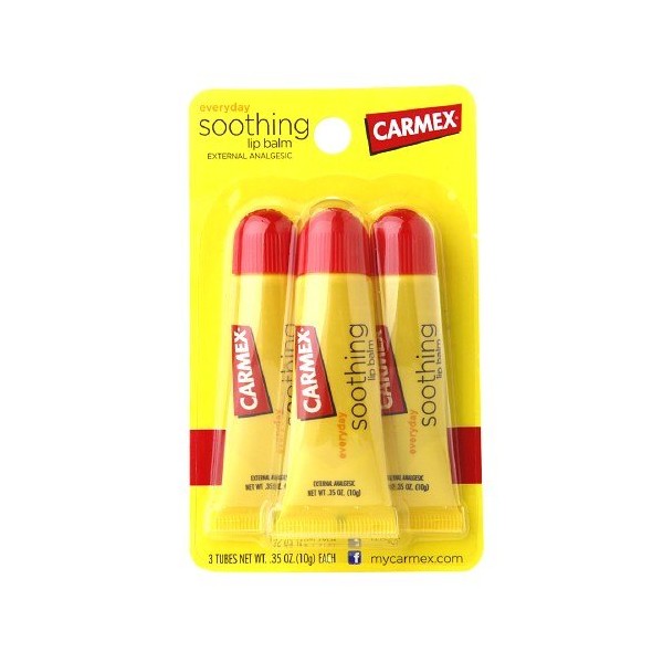 Carmex Original Flavored Lip Balm, Value Pack 3 ea (Pack of 2)