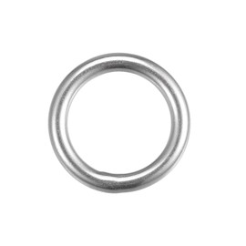 METALLIXITY 316 Stainless Steel O Rings (30x6mm) 1pcs, Welded Round Ring - for Ropes, Hanging Objects