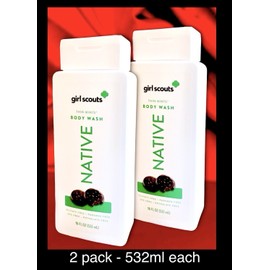 Native 2 Pack NATIVE Thin Mints Girl Scouts Body Wash Limited Edition (Large 532ml Each
