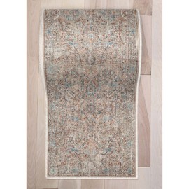Well Woven Custom Size Runner - Choose Your Length - Emilia Flatweave Floral Ivory 27 Inches Wide x 9 Feet Long Runner (27" x 9' Runner) Rug