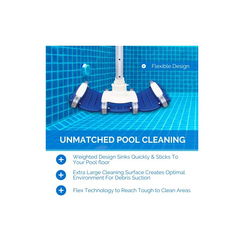 Cabezal aspirador Swimline 8150 Flex pesado, azul