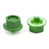 50pcs Wheel Rim Lip Rivets Nuts (Green)