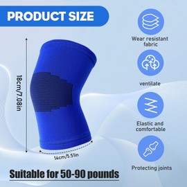 Saituo Home Pack of 4 Children's Knee Pads, Volleyball, Dance, Knee Pads, Made of Comfortable, Breathable Fabric, Suitable for Cycling, Volleyball and Other Activities