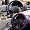 Lecctso Lecctso Fuzzy Steering Wheel Cover, Universal 15'' Steering Wheel