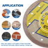 HIGHDRIL Diamond Saw Blade - 2pcs 6 Inch Diamond Tile