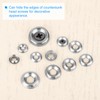 uxcell 50Pcs Countersunk Finish Washers, #10 Nickel-Plated Steel Countersunk Washers