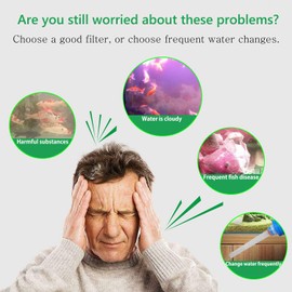 ZHHMl Aquarium Fitler Media 12 in 1 Filter Material Mixing Aquarium Bio Balls Filter Media, Pond Bio Filter Media with Mesh Bag Applicable to Fresh Water and seawater (3 Pack 1500g/3.3 lbs)