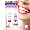 Mulberry Toothpaste Herbal Extracts Aloe Chamomile Sensitive Tooth Care Relieve