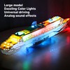 Kids Cruise Ship Model Sound Effects LED Light Universal Rotation