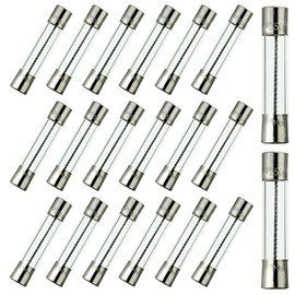 BOJACK T4AL250V Fusibles de soplado lento de 6 x 30 mm, 4 A, 250 V, 4 A, 250 V, fusibles de retardo de tiempo de tubo de vidrio de 0.24 x 1.18 pulgadas (paquete de 20)
