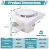FEITON Bathroom Fan with Light Exhaust Fan Ceiling Mount Vent