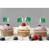 JBCD Pakistan Toothpick Flag Pakistani Mini Small Cupcake Topper Flags,