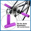 A ABSOPRO Pair Rear Foot Pegs Footrests Purple for Bicycle