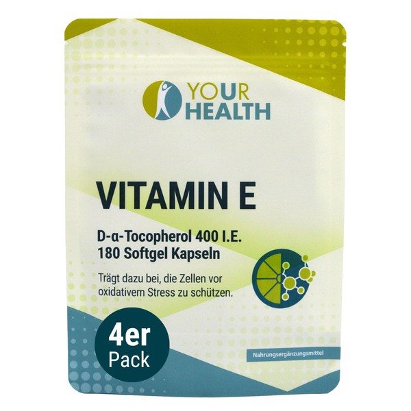 YOUR HEALTH Vitamin E 400 I.E. - 360 mg Alpha-D-Tocopherol