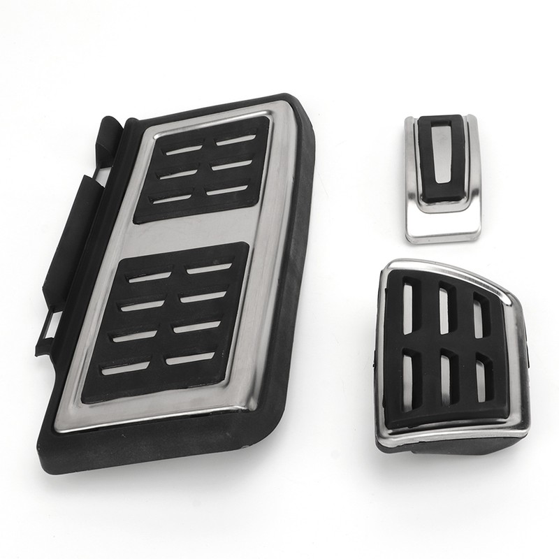 Foot Pedal Set Accelerator Brake Footrest Pads Anti Skid Rubber