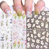 LANODO 3 Pcs Nail Stickers 5D Spring Multiple Styles DIY