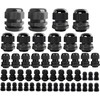 MTDELE 50Pcs Cable Gland Waterproof Pass Through Kit NPT1/4 3/8"