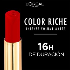 L'Oréal Paris Labial en Barra Mate con Ácido Hialurónico, Color Riche Intense Volume Matte |602 NUDE ADMIRABLE, 1.8g