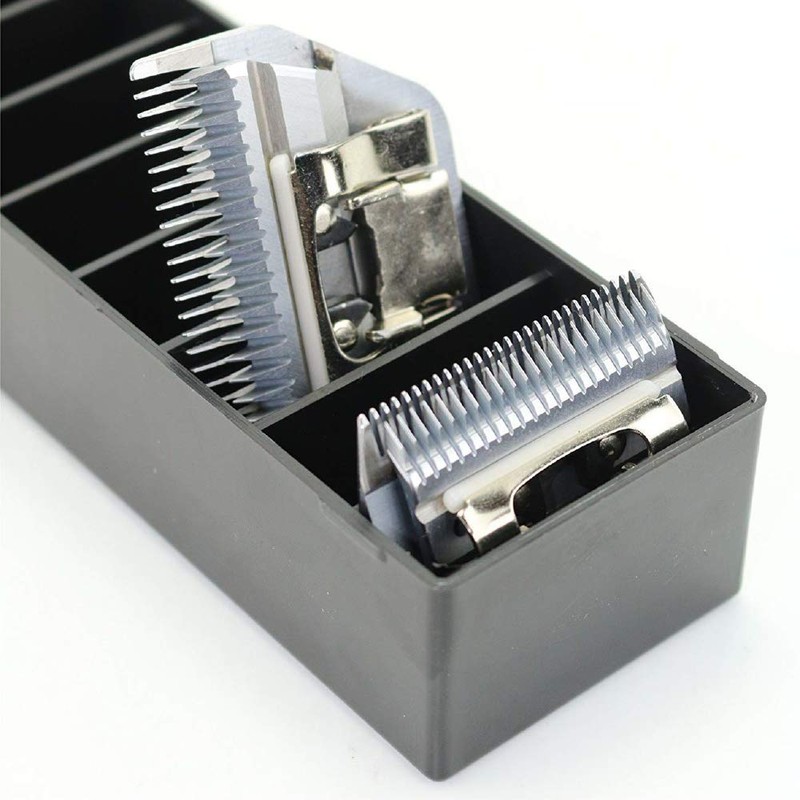 BarberMate 12-Slot Clipper-Blade Caddy, Grooming and Barber Blade Organizer, Professional