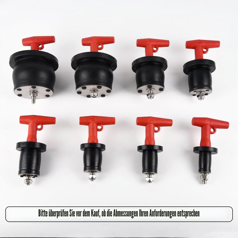Scupper Plugs, Expansion Rubber Drain Plug with T Handle and