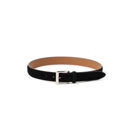 Beams Plus Men's Suede Leather Belt, Black