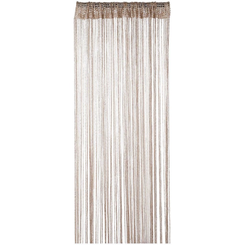 WedDecor Champagne String Curtains Glitter Fringe Panel Fly Screen Room