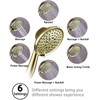 G-Promise High Pressure 6 Setting Detachable Handheld Shower Head with