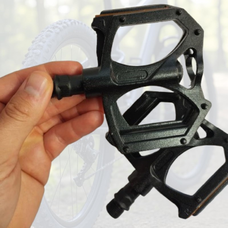 ANDINUS Aluminium MTB Pedals, Steel Axle 9/16", Sturdy and Lightweight