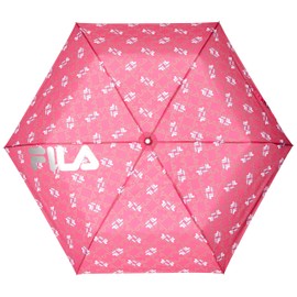 Maruju Corporation FILA 10002806 Logo Mini Folding Umbrella, 21.7 inches (55 cm), Pink, Unisex