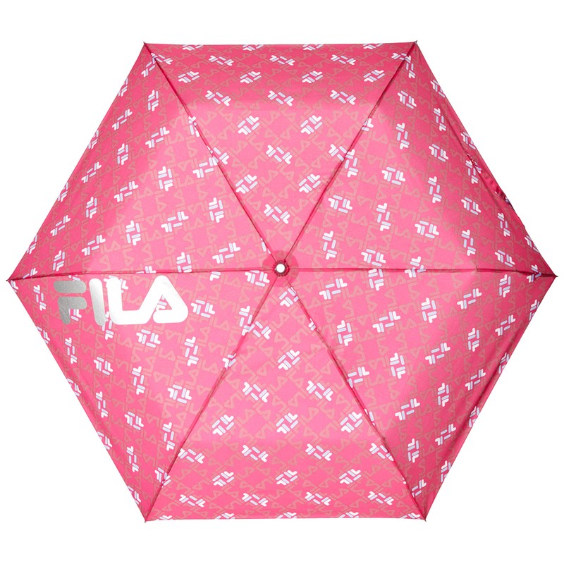 Maruju Corporation FILA 10002806 Logo Mini Folding Umbrella, 21.7 inches