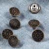 20 Set 17mm Replacement Jeans Buttons - Metal Snap Denim