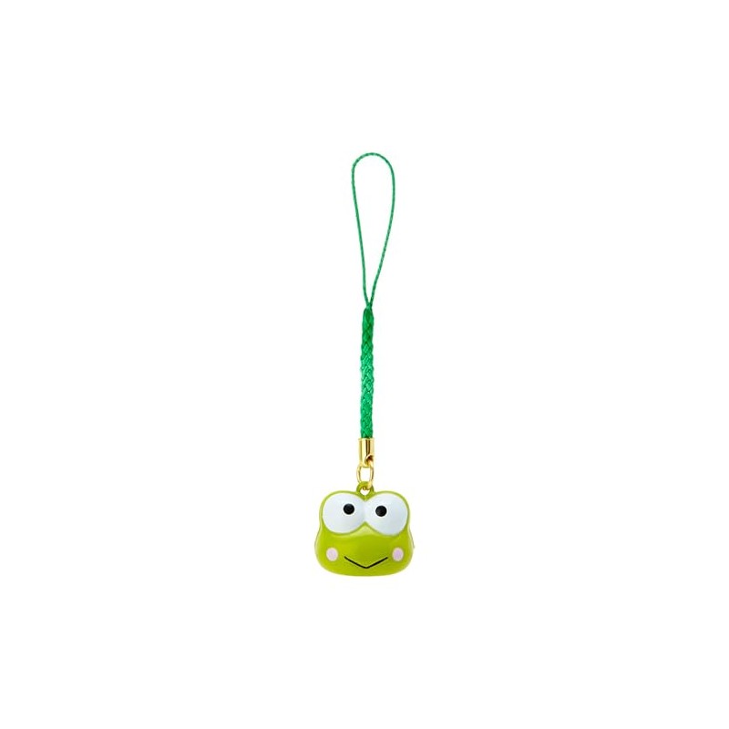 Sanrio (SANRIO) Face-shaped Bell Charm Kerokero Keroppy Strap String Brass