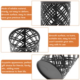 Operitacx 2stücke Mesh Stiftehalter Für Schreibtisch Stilvoller Organizer Für Bürobedarf Zur Aufbewahrung Von Stiften Bleistiften Und Schreibwaren Schwarze Farbe Robust Und Geräumig