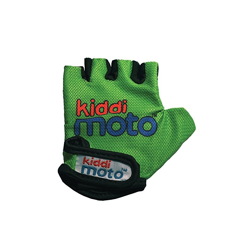 KIDDIMOTO GLV016M Cycling Gloves Neon Green, Size M (5-10 Years)