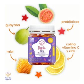 Flor De Jaguar | Pack 5 Dfn Gummies, 180 Gr Mandarina, Uva Y Fresa
